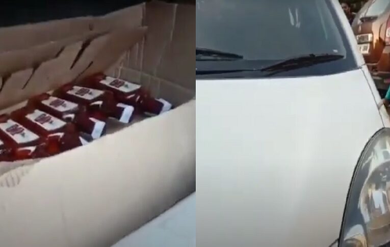 हरिद्वार से बड़ी खबर, पार्षद की कार से शराब की पेटियां बरामद, कार में लगा भाजपा का झंडा