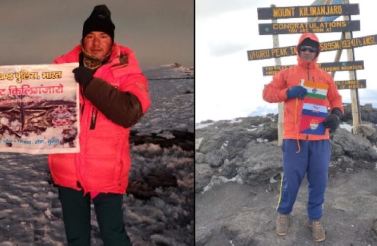 उत्तराखण्ड पुलिस के जवान ने रचा कीर्तिमान, 3 दिन के अंदर सबसे ऊँची चोटी किलीमंजारों पर की फतह हासिल