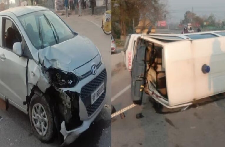 हरिद्वार में बड़ा एक्सीडेंट : मरीज को ले जा रही एंबुलेंस की कार से भिड़त, 1 की मौक पर ही मौत